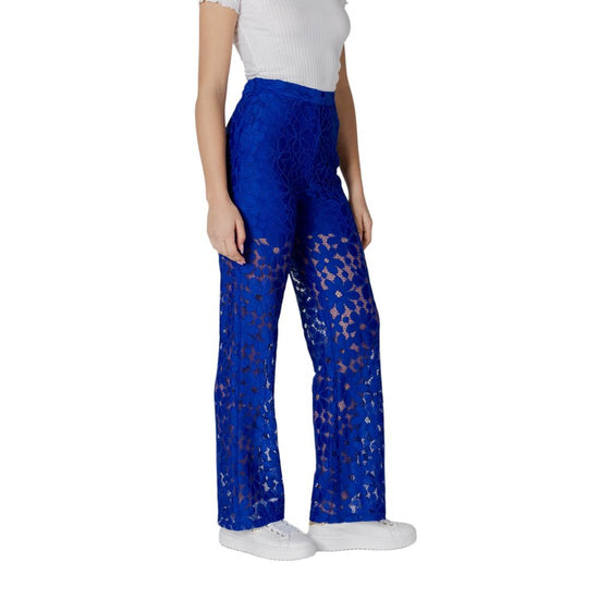 Blue Polyester Jeans & Pant