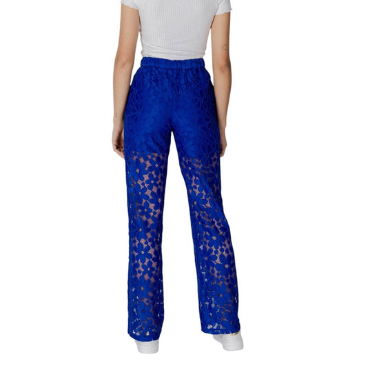 Blue Polyester Jeans & Pant