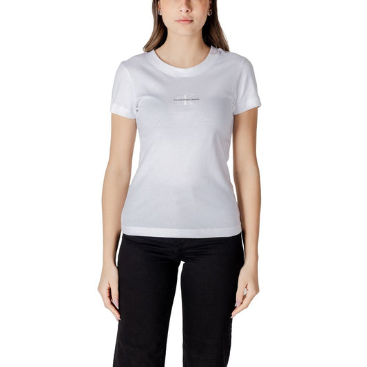 White Cotton Rigenerato Tops & T-Shirt