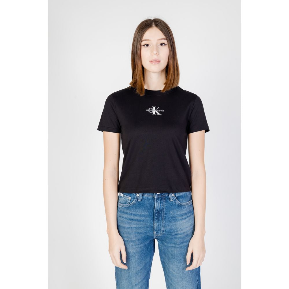 Black Cotton Tops & T-Shirt