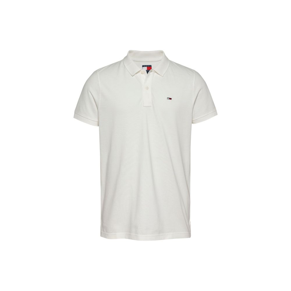 White Cotton Polo Shirt