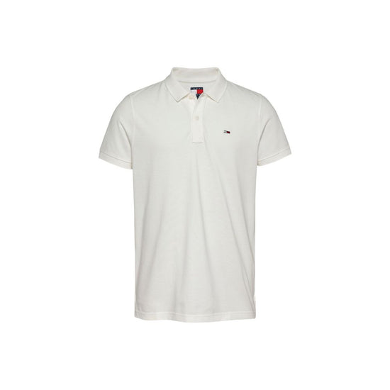 White Cotton Polo Shirt