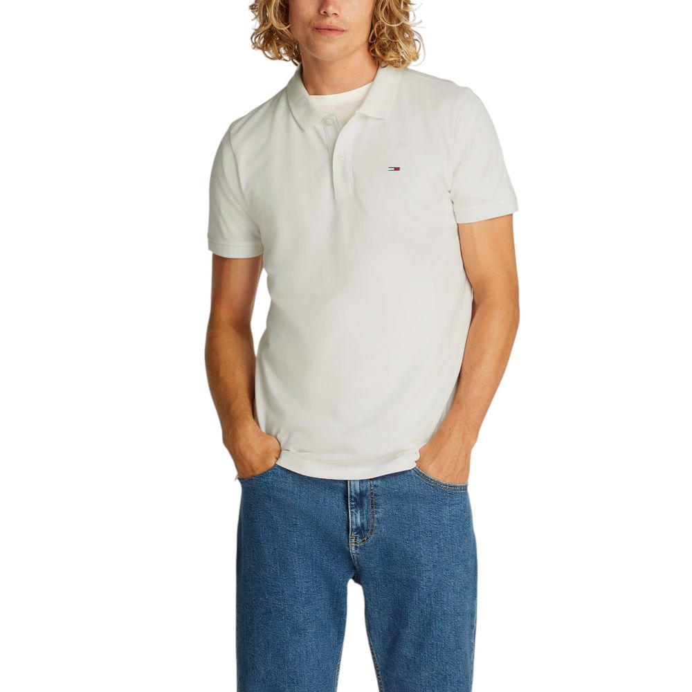 White Cotton Polo Shirt