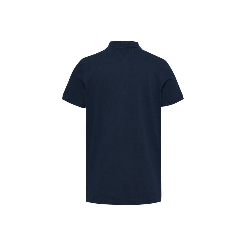 Blue Cotton Polo Shirt