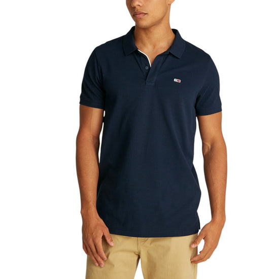 Blue Cotton Polo Shirt