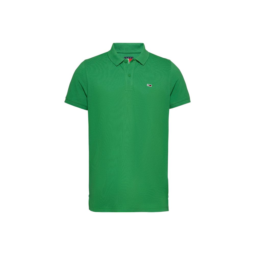 Green Cotton Polo Shirt