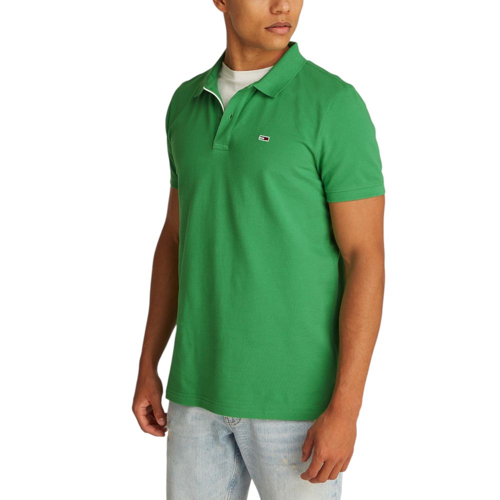 Green Cotton Polo Shirt