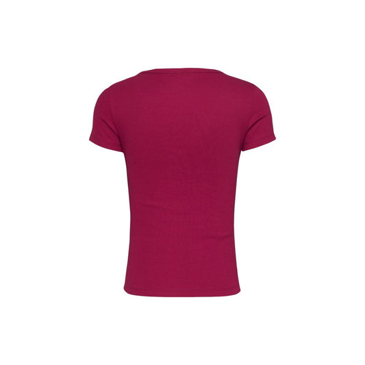 Red Cotton Rigenerato Tops & T-Shirt