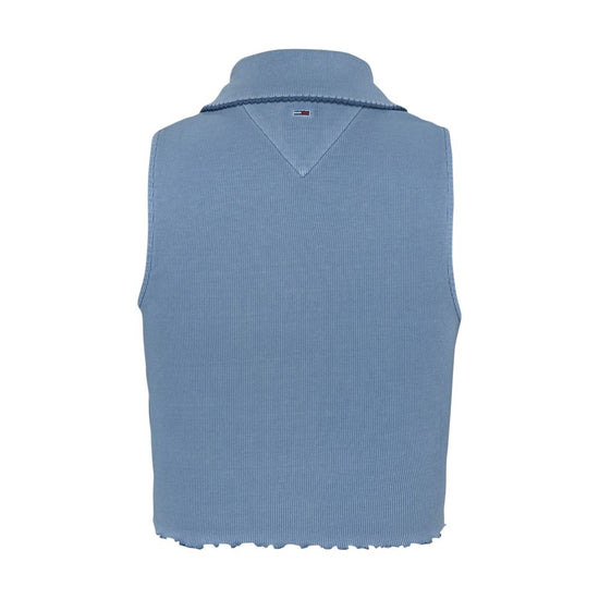 Blue Cotton Rigenerato Tops & T-Shirt