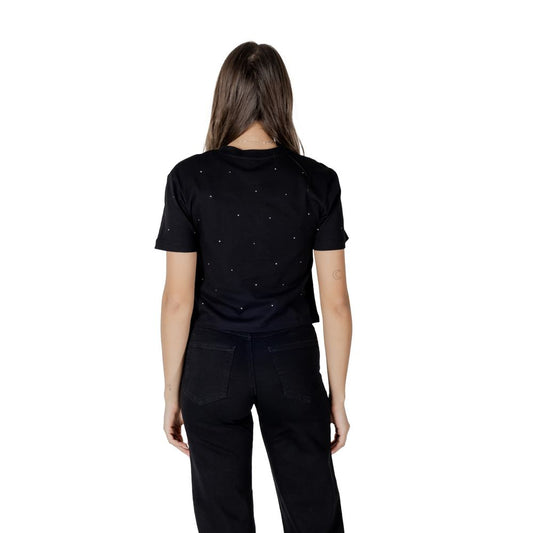 Black Cotton Tops & T-Shirt