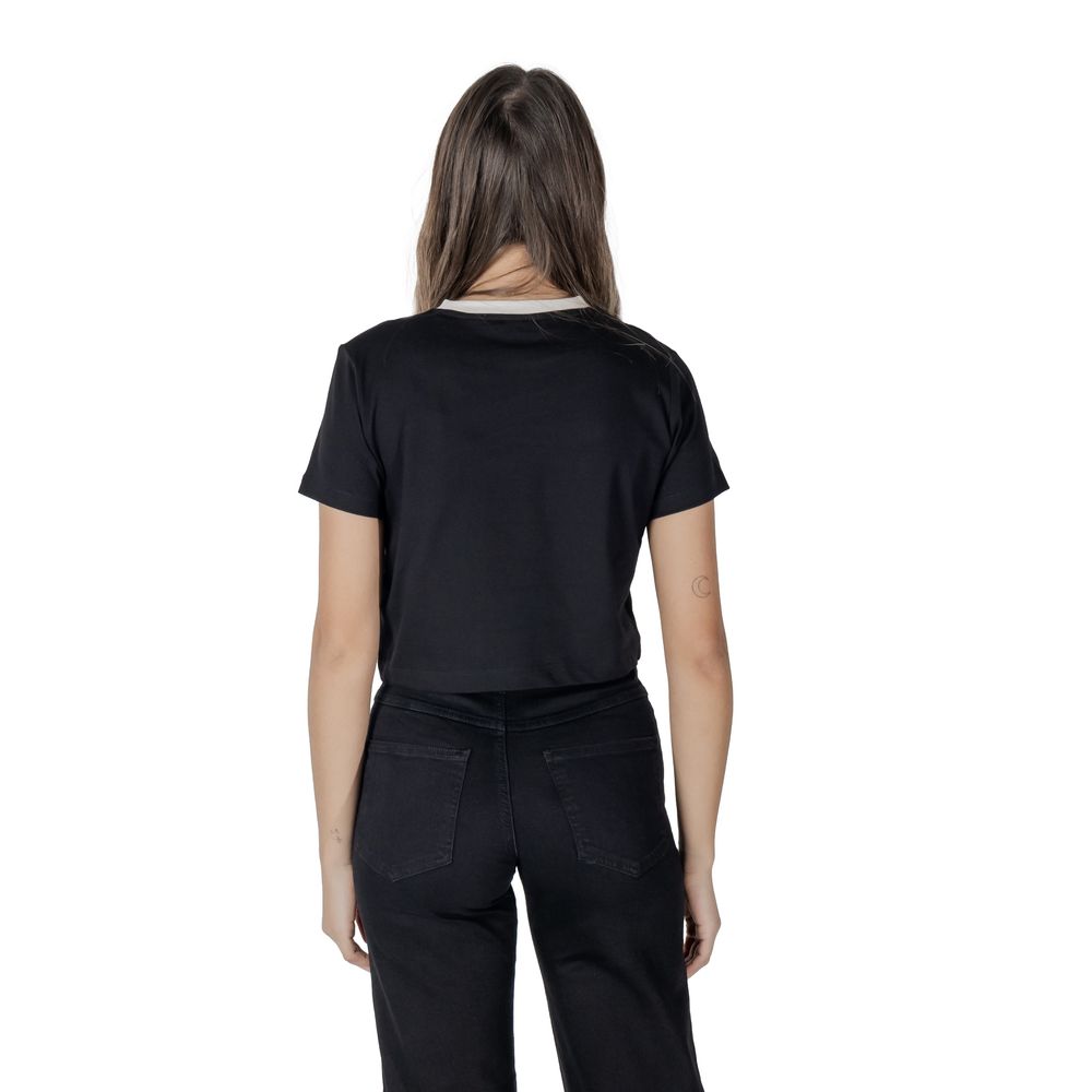 Black Cotton Tops & T-Shirt