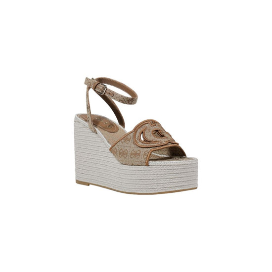 Beige Polyester Sandal