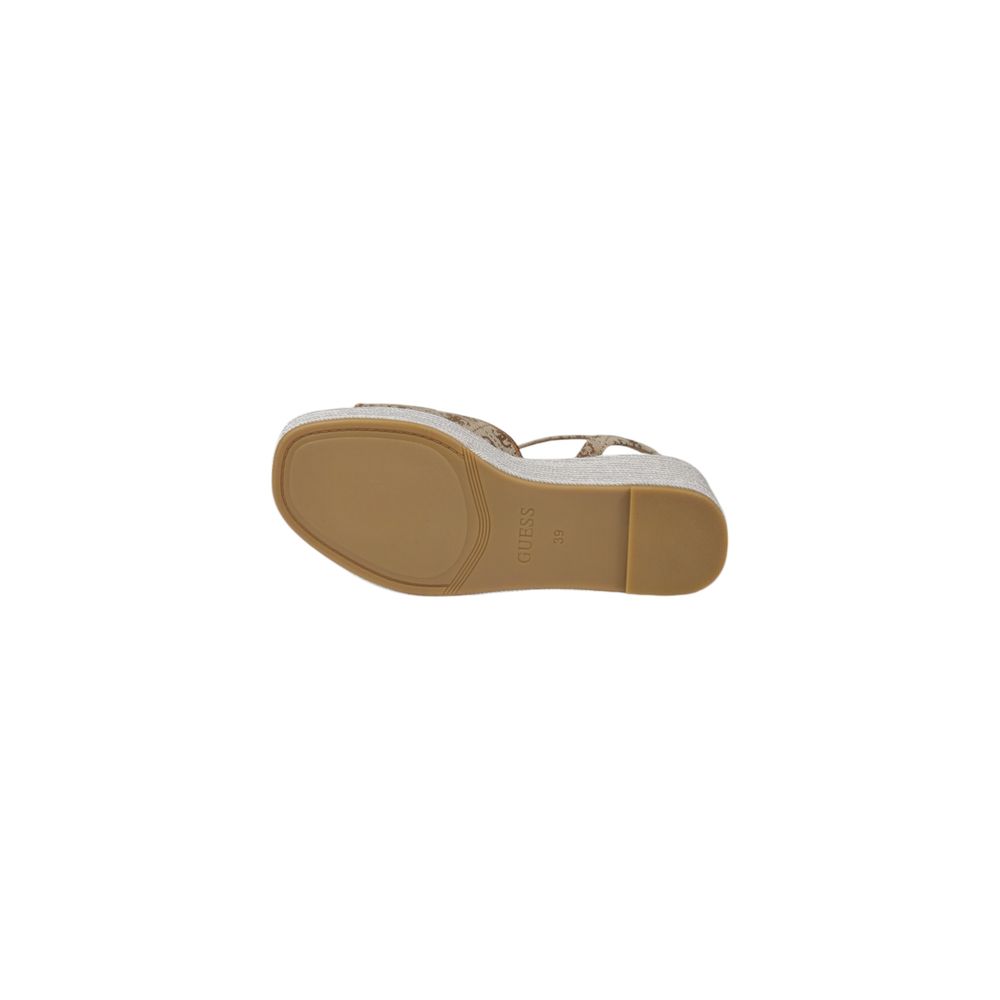 Beige Polyester Sandal