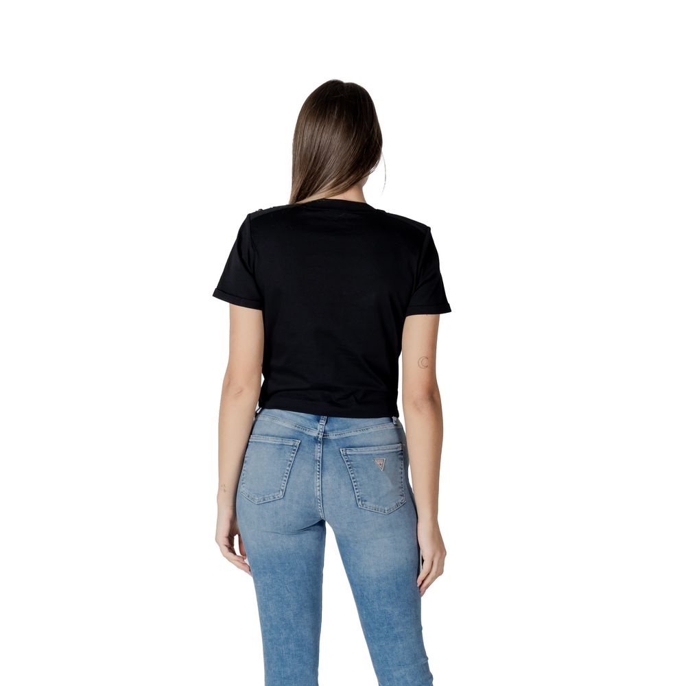 Black Cotton Tops & T-Shirt