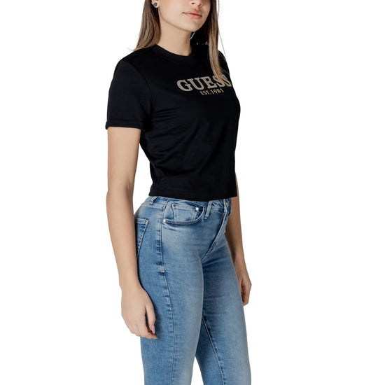 Black Cotton Tops & T-Shirt