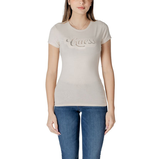 Beige Cotton Tops & T-Shirt