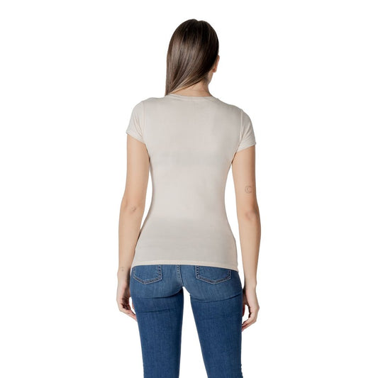 Beige Cotton Tops & T-Shirt