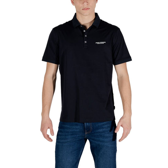 Blue Cotton Polo Shirt