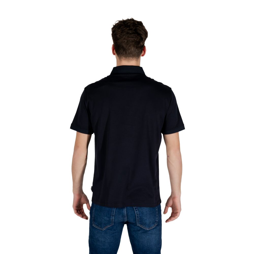 Blue Cotton Polo Shirt