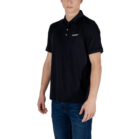 Blue Cotton Polo Shirt