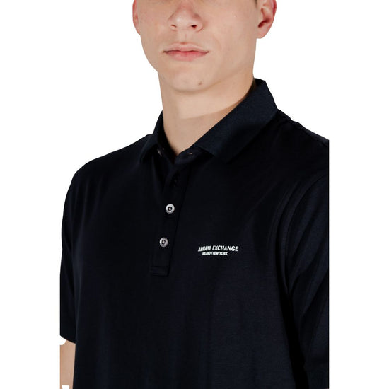 Blue Cotton Polo Shirt