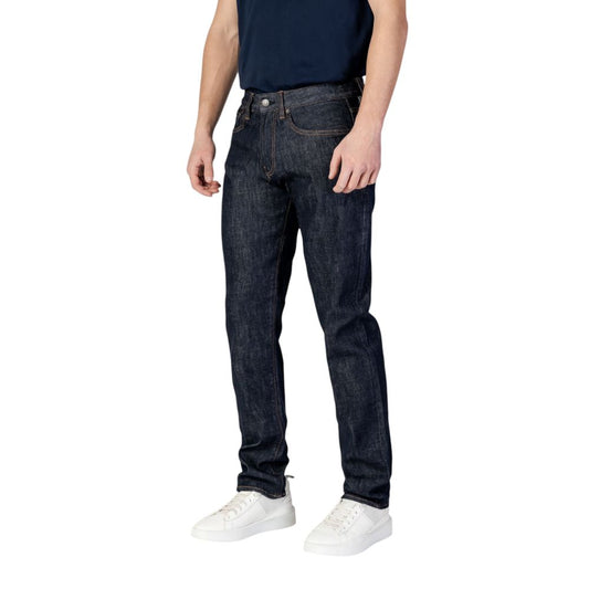 Blue Polyester Jeans & Pant