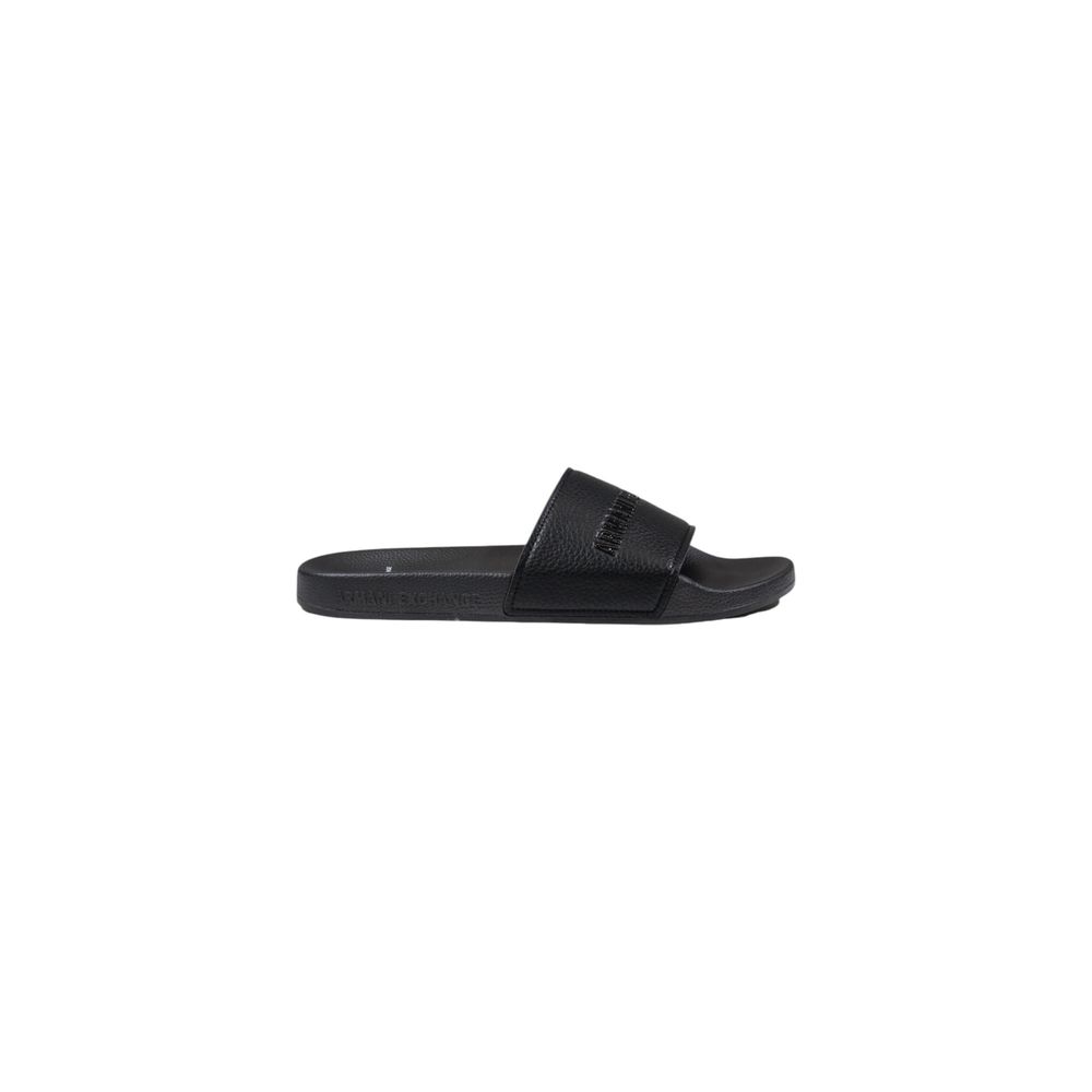 Black Polyester Sandal