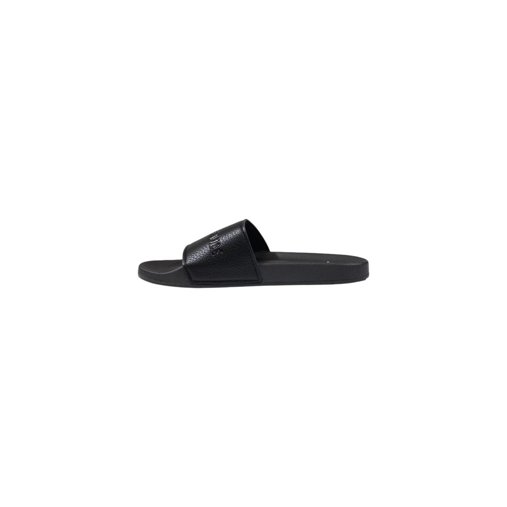 Black Polyester Sandal