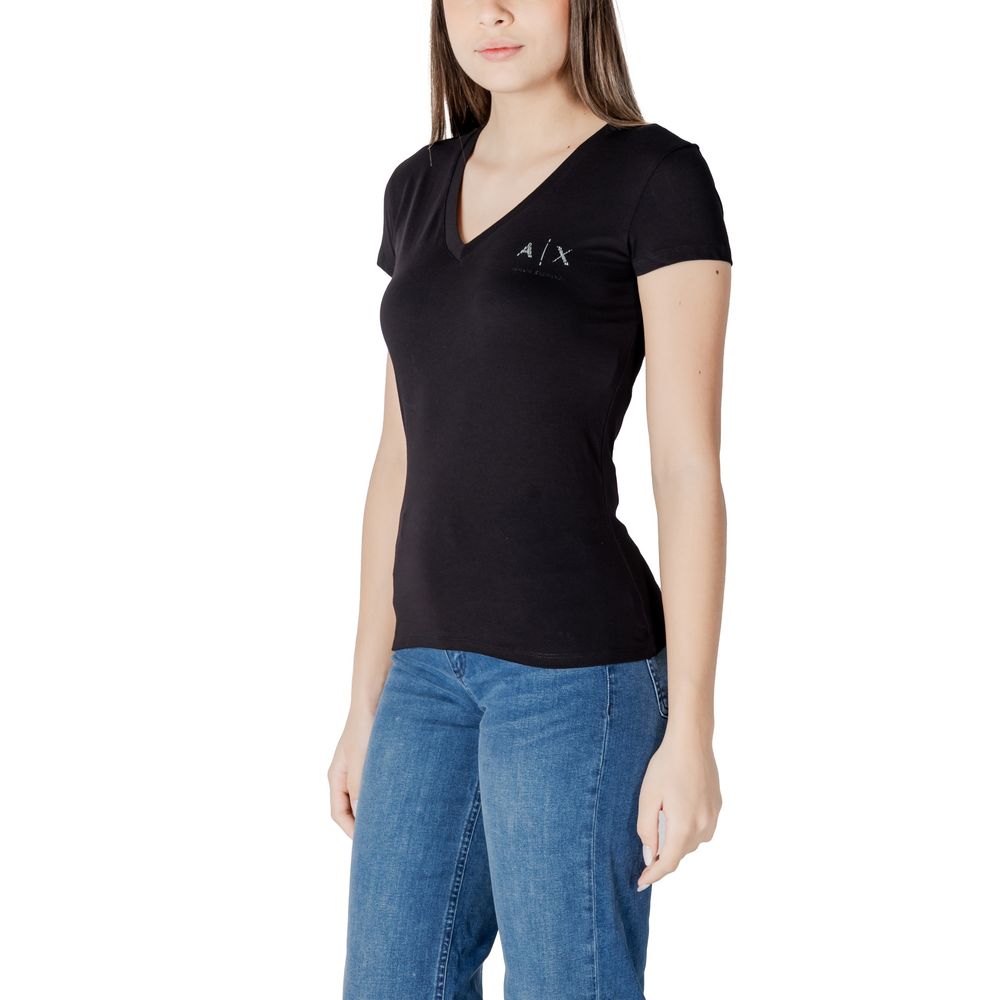 Black Cotton Tops & T-Shirt