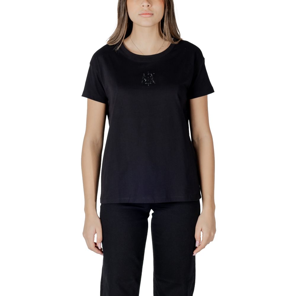 Black Cotton Tops & T-Shirt