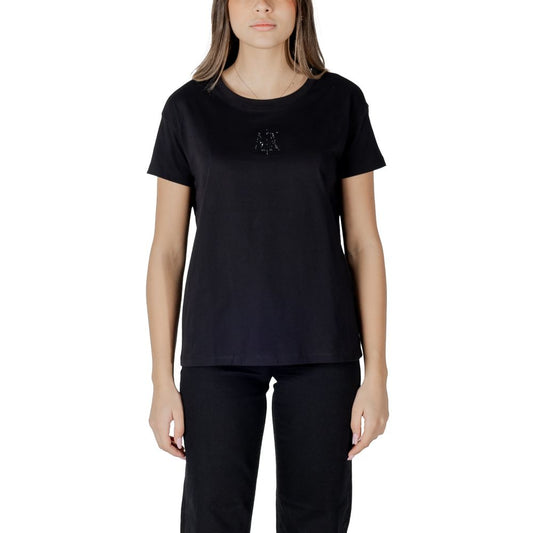 Black Cotton Tops & T-Shirt