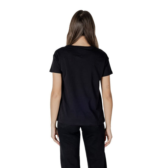 Black Cotton Tops & T-Shirt