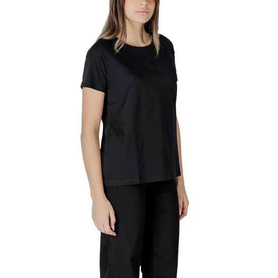 Black Cotton Tops & T-Shirt