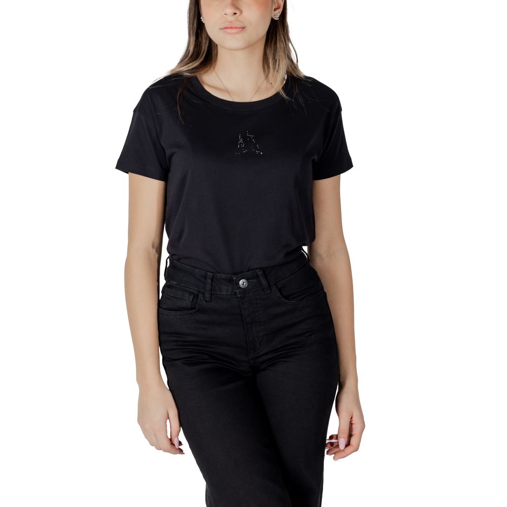 Black Cotton Tops & T-Shirt