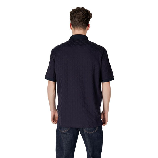 Blue Cotton Polo Shirt