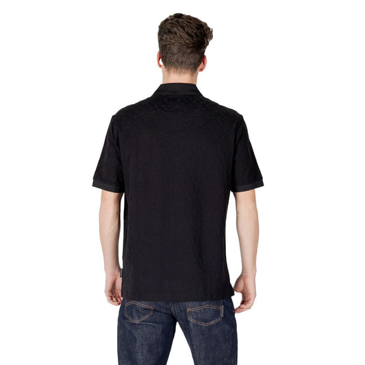 Black Cotton Polo Shirt