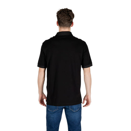 Black Cotton Polo Shirt