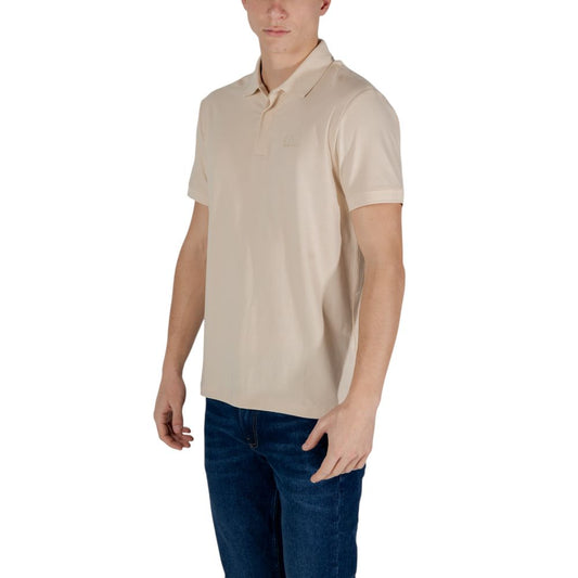 Beige Cotton Polo Shirt