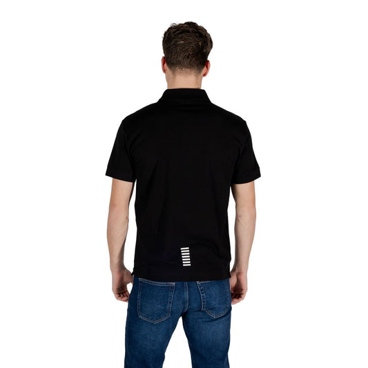 Black Cotton Polo Shirt