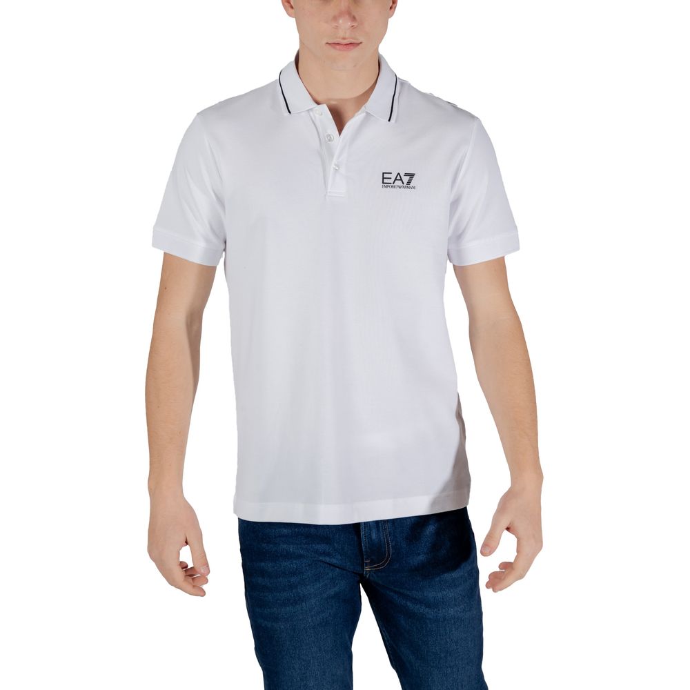 White Cotton Polo Shirt