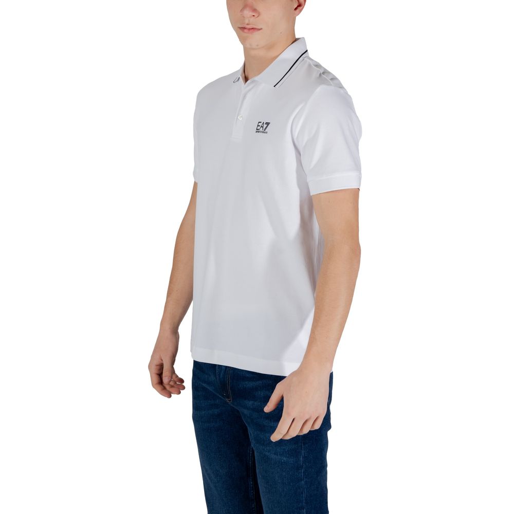 White Cotton Polo Shirt