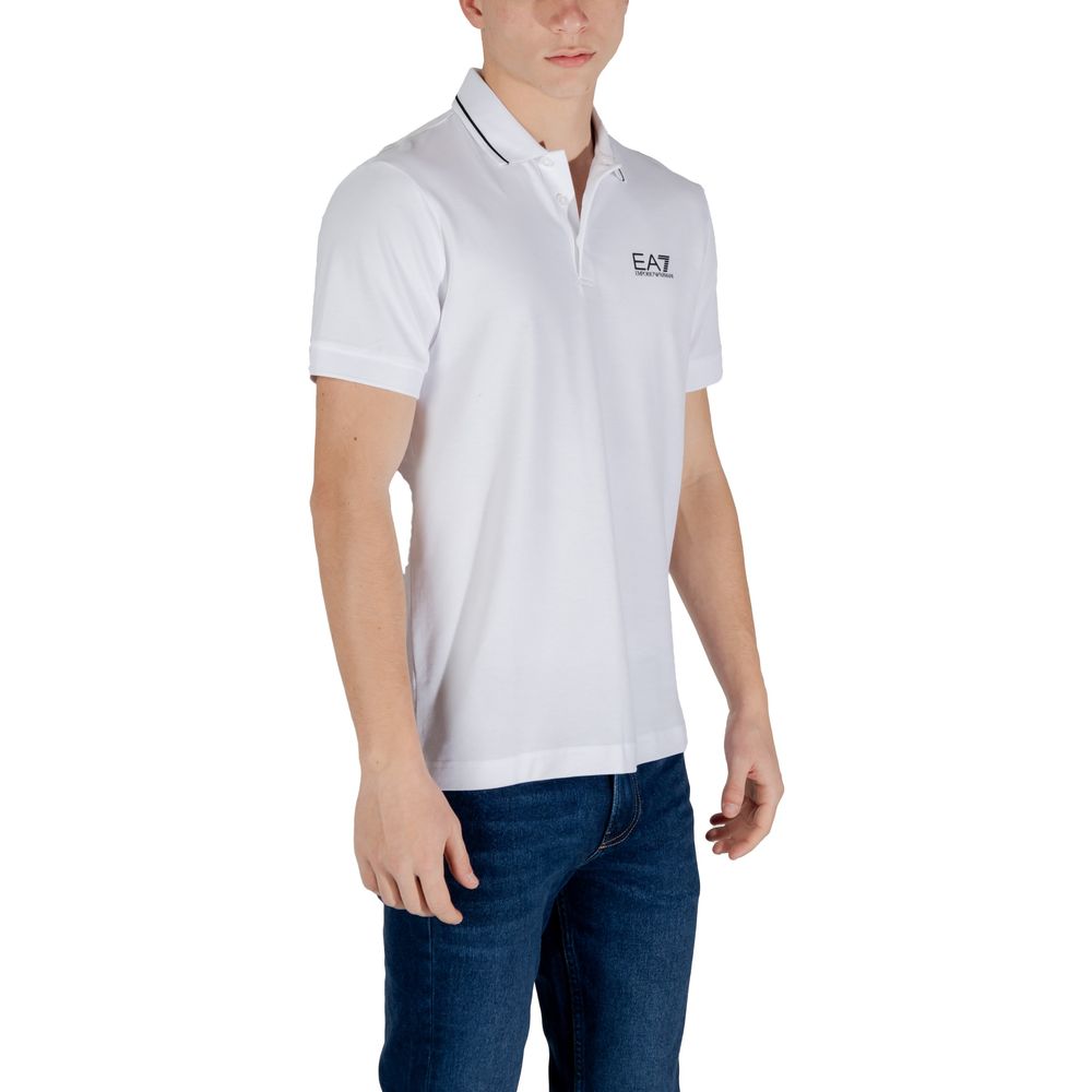 White Cotton Polo Shirt