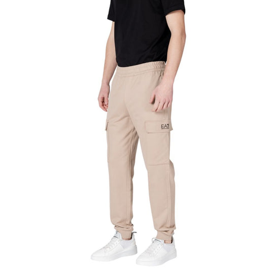 Beige Cotton Jeans & Pant