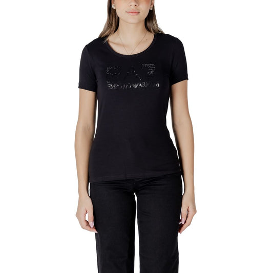 Black Cotton Tops & T-Shirt