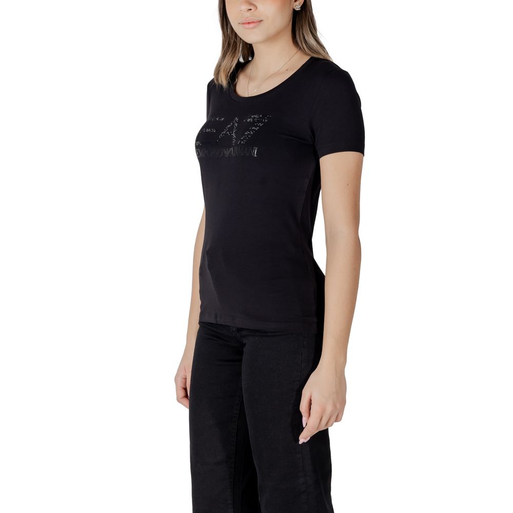 Black Cotton Tops & T-Shirt