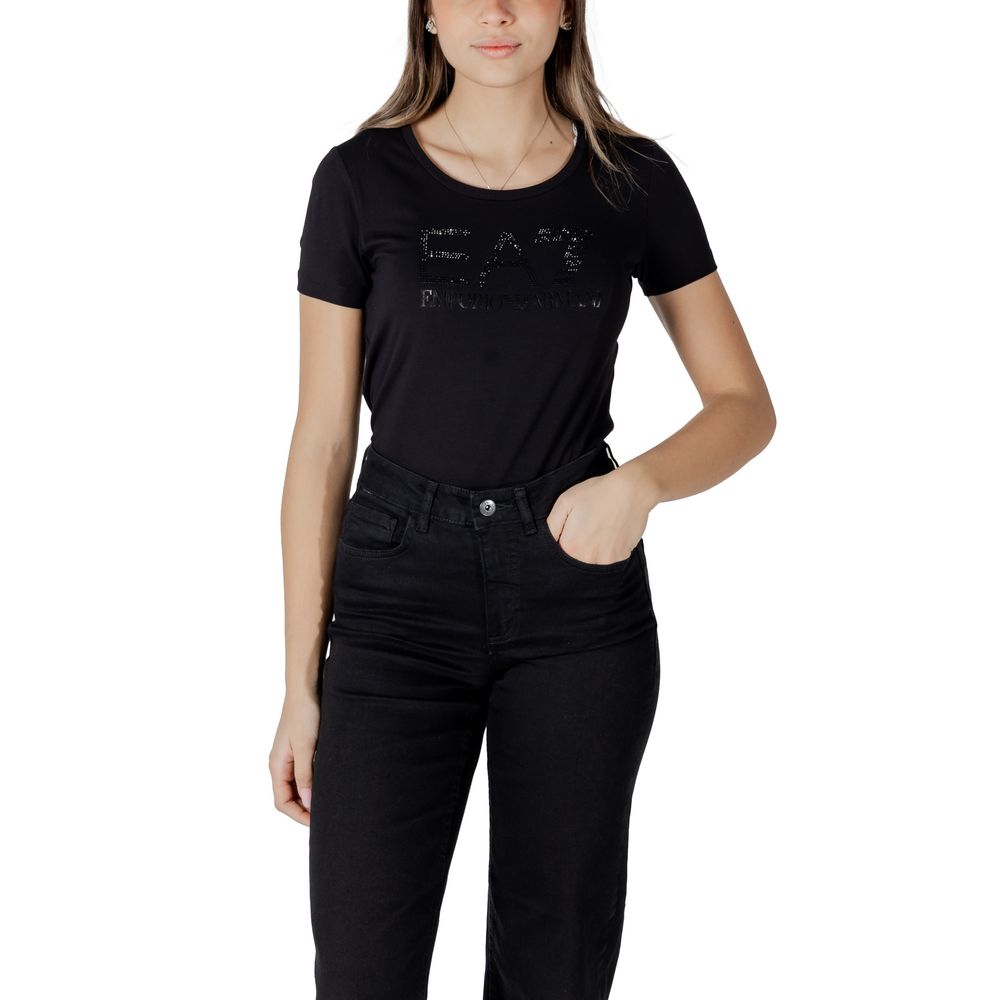 Black Cotton Tops & T-Shirt