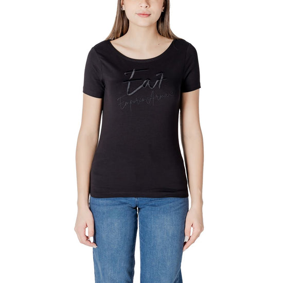 Black Cotton Tops & T-Shirt