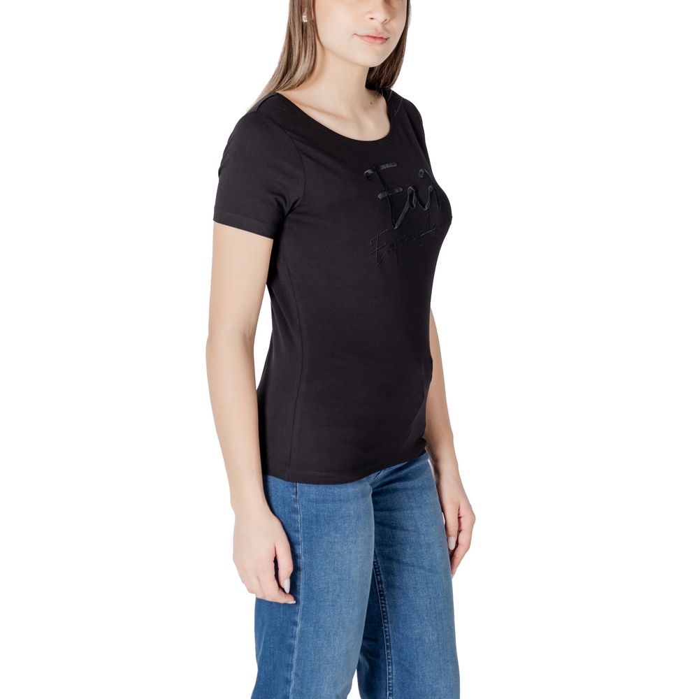 Black Cotton Tops & T-Shirt