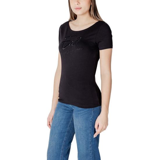 Black Cotton Tops & T-Shirt