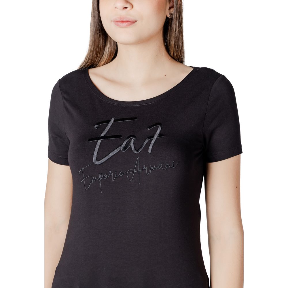 Black Cotton Tops & T-Shirt